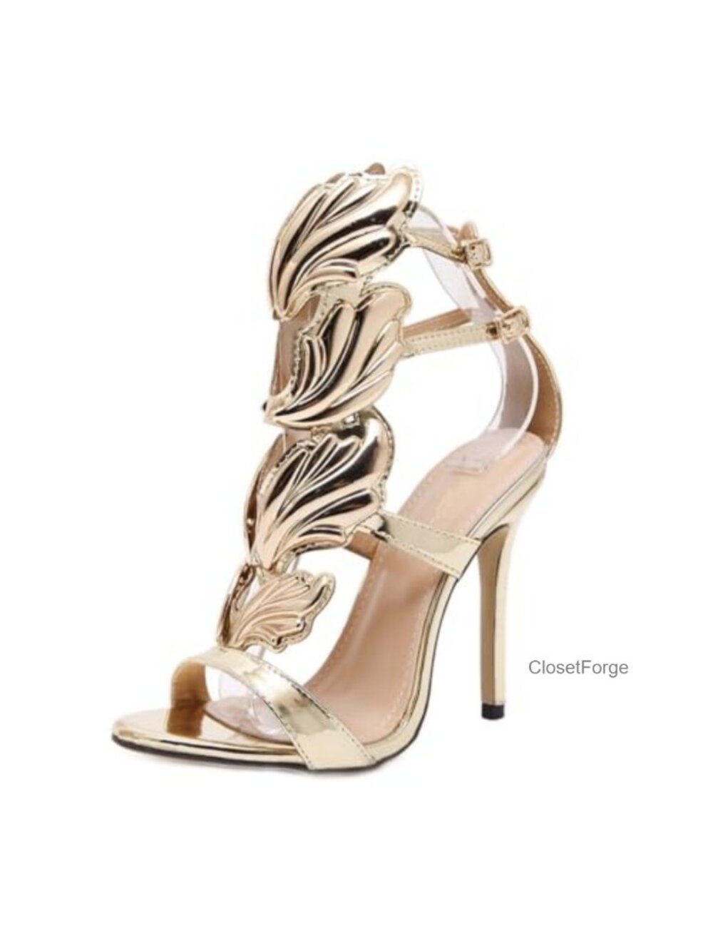 Women's Stilettos High Heel Sandals Gladiator Open Toe Ankle Strap Wedding